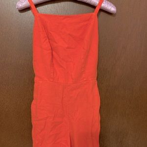 Old Navy Size XS CORAL Romper w/Pockets